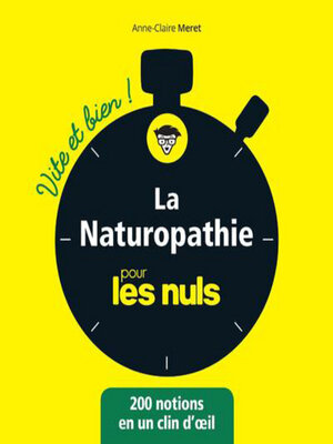 cover image of La naturopathie pour les Nuls vite et bien